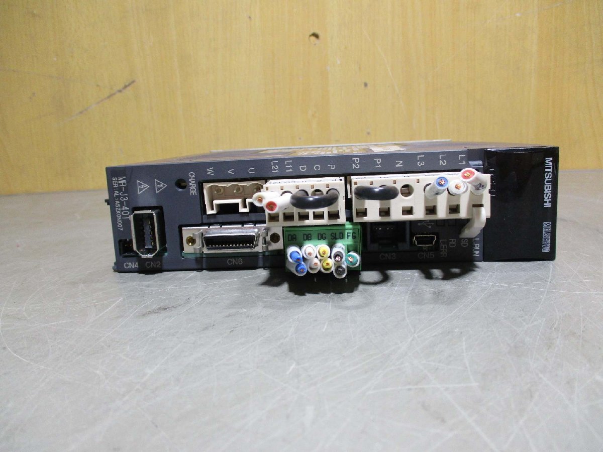 中古 MITSUBISHI MR-J3-40T AC SERVO(R50810CQD041)_画像5