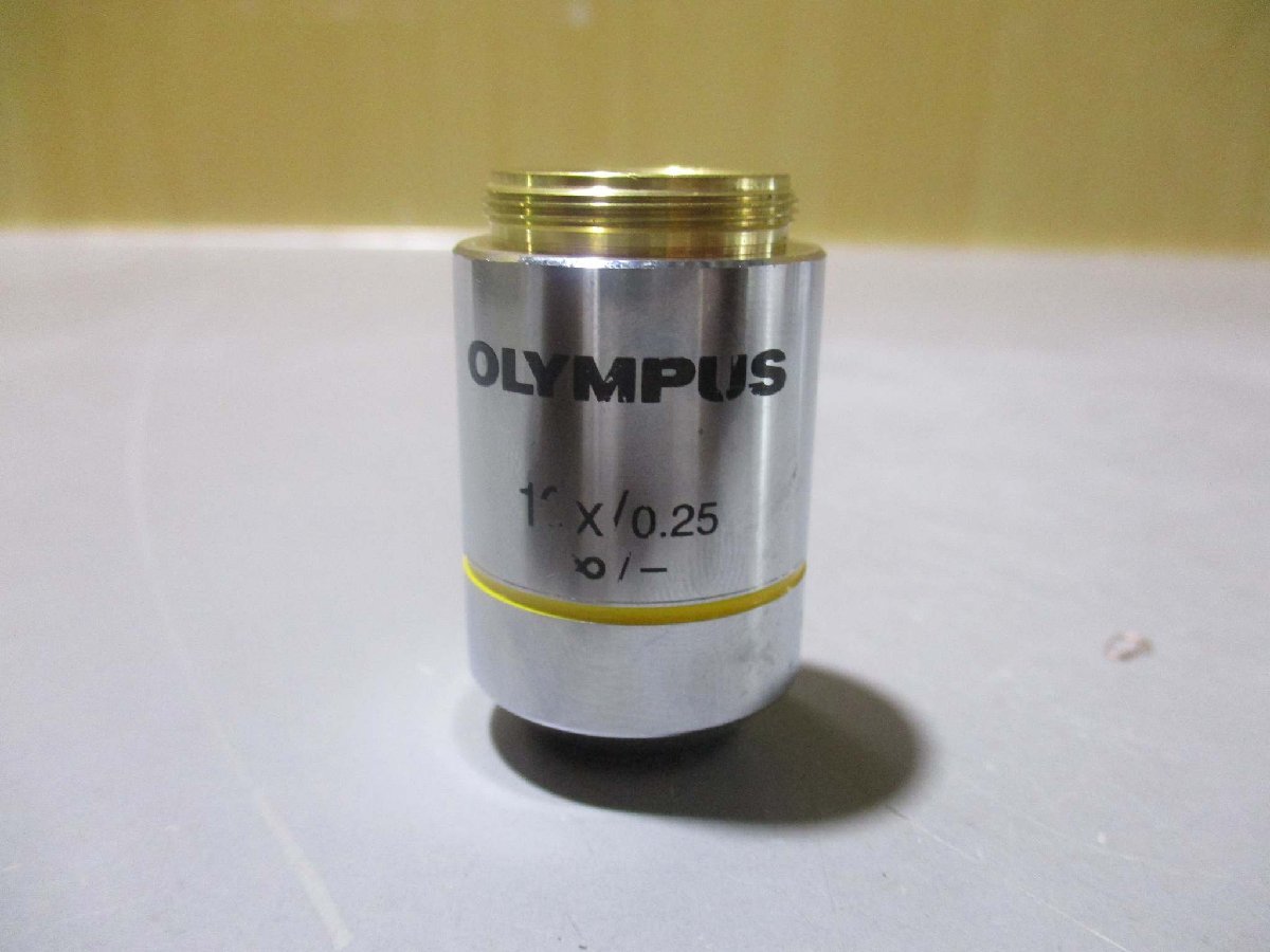 中古 OLYMPUS 10X/0.25 PLAN OBJECTIVE 対物レンズ(R50825AA-D 中古 OLYMPUS 10X/0.25 PLAN OBJECTIVE 対物レンズ(R50825AA-D