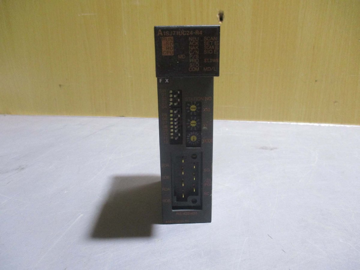 中古MITSUBISHI RS-422/RS-485 UNIT A1SJ71UC24-R4(R50829BPC089)_画像4