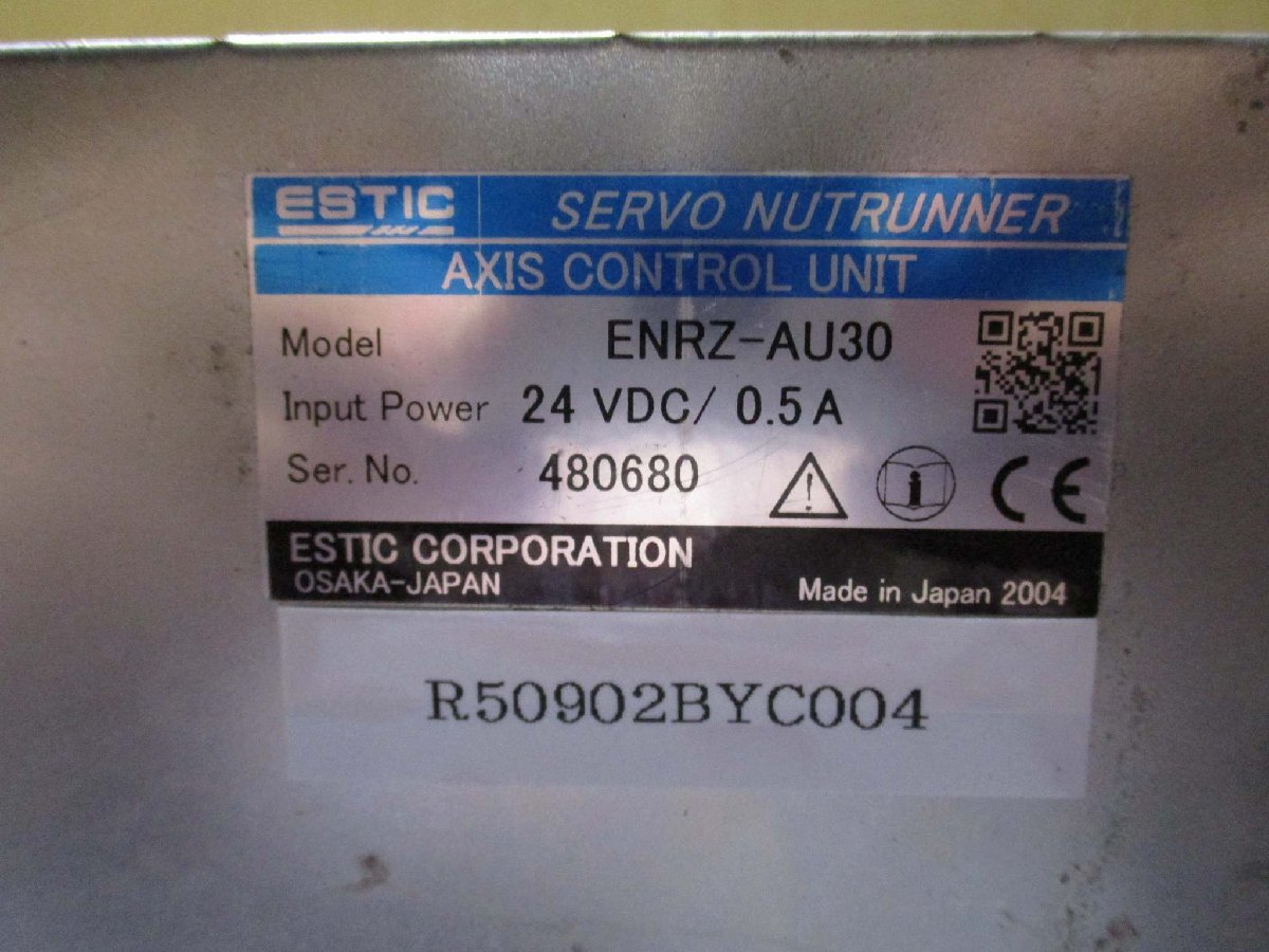中古 ESTIC SERVO NUTRUNNER AXIS CONTROL UNIT ENRZ-AU30(R50902BYC004)_画像2