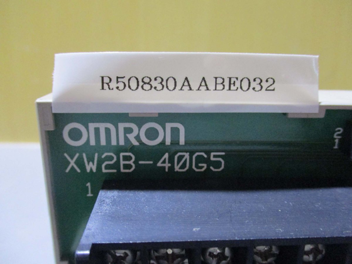 中古 Omron Automation and Safety XW2B-40G5 コネクタ端子ユニット 2個(R50830AABE032)_画像2