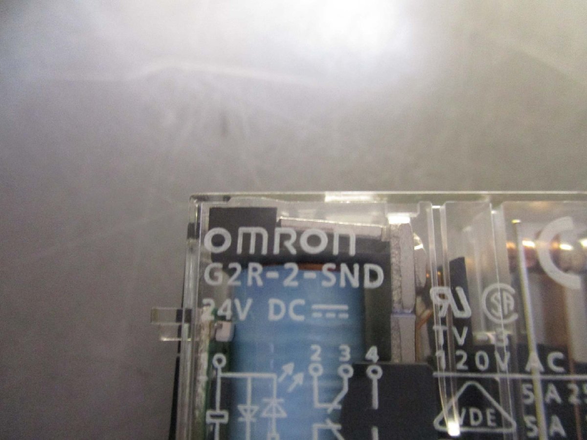 中古 OMRON G2R-2-SND DC24V　ミニパワーリレー プラグイン端子タイプ　16個(R50902CHF002)_画像5