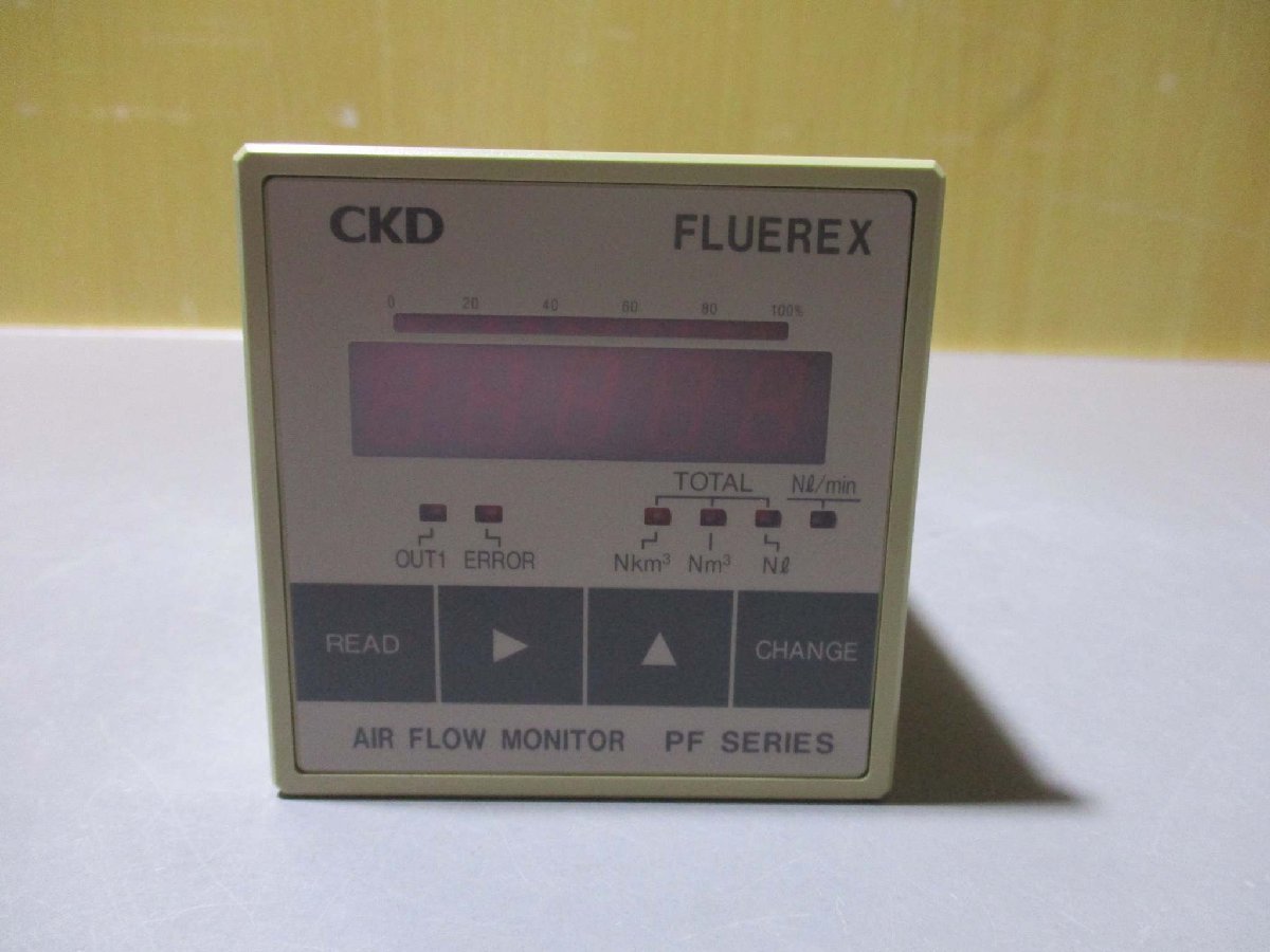 中古 CKD FLUEREX AIR FLOW MONITOR PFM8000D-A1 2個(R50828BSB035)_画像3