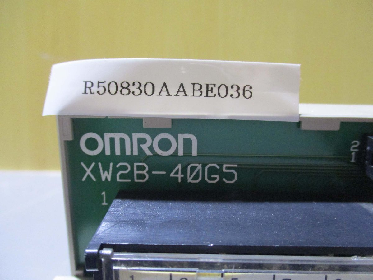 中古 Omron Automation and Safety XW2B-40G5 コネクタ端子ユニット 3個(R50830AABE036)_画像2