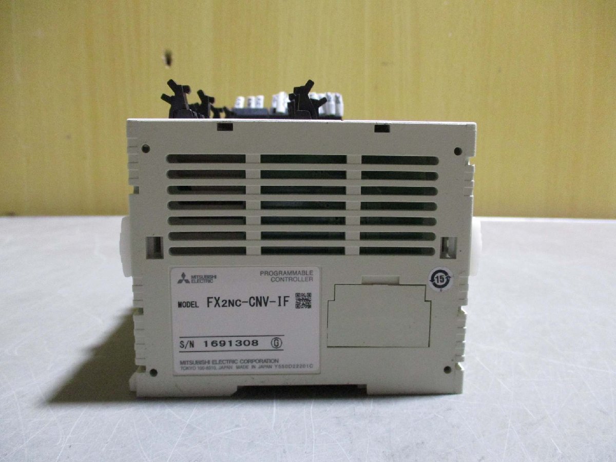 中古 MITSUBISHI電機 FX3U-4DA-ADP/FX3U-4AD-AD/FX3UC-96MT/D FX2NC-16EX/FX2NC-16EYT*2/FX2NC-CNV-IF(R50907BTC045)_画像9