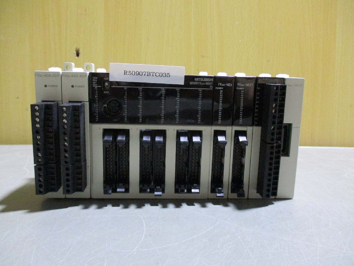 中古 FX3U-4DA-ADP/FX3U-4AD-ADP/FX3UC-96MT/D FX2NC-16EX/FX2NC-16EYT/FX2NC-1HC/FX2NC-CNV-IF(R50907BTC035)_画像1