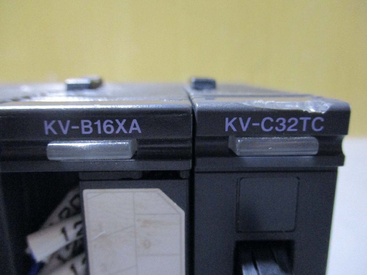 中古 KEYENCE MODULE KL-N20V/KV-L20R/KV-B16XA/KV-C32TC(R50831BPB036)_画像3