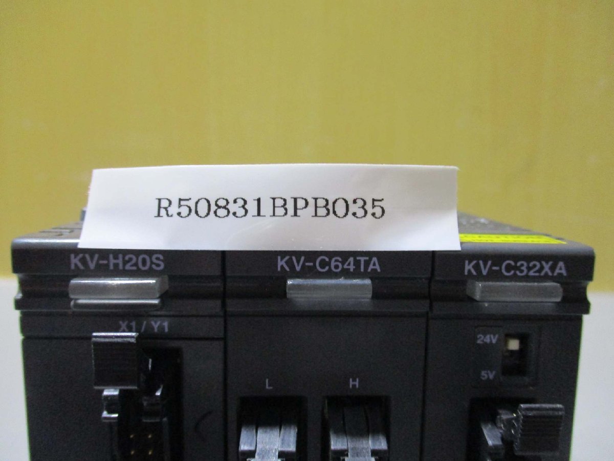 中古 KEYENCE MODULE KV-H20S/KV-C64TA/KV-C32XA(R50831BPB035)_画像2