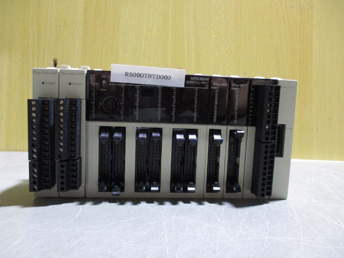 中古 FX3U-4DA-ADP/FX3U-4AD-ADP /FX3UC-96MT/D /FX2NC-16EX/FX2NC-16EYT/FX2NC-1HC/FX2NC-CNV-IF(R50907BTD060)_画像1