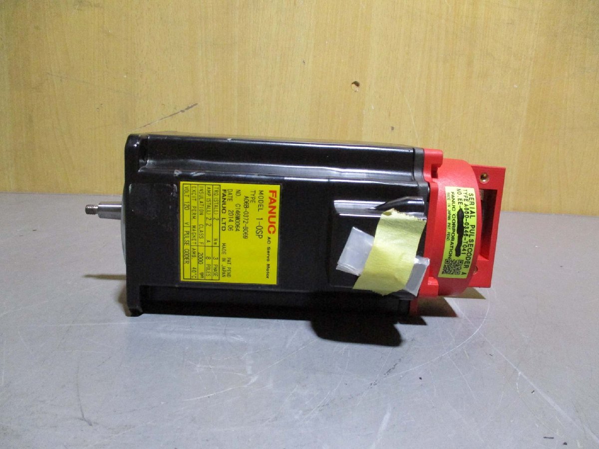 新古 FANUC AC SERVO MOTOR A06B-0372-B069 ACサーボモーター(R50908GLE025)_画像8