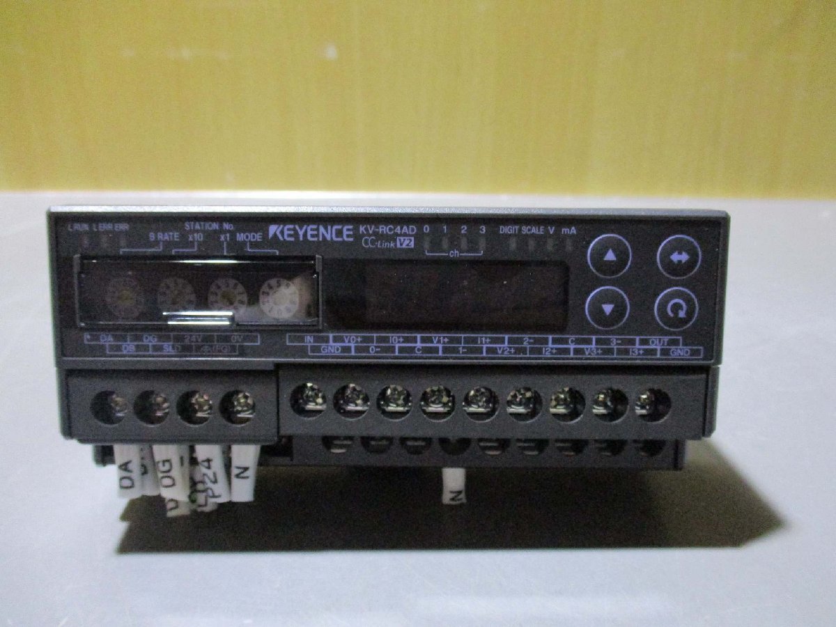 中古KEYENCE アナログ入力ユニット KV-RC4AD 2個(R50829AABE009)の画像6