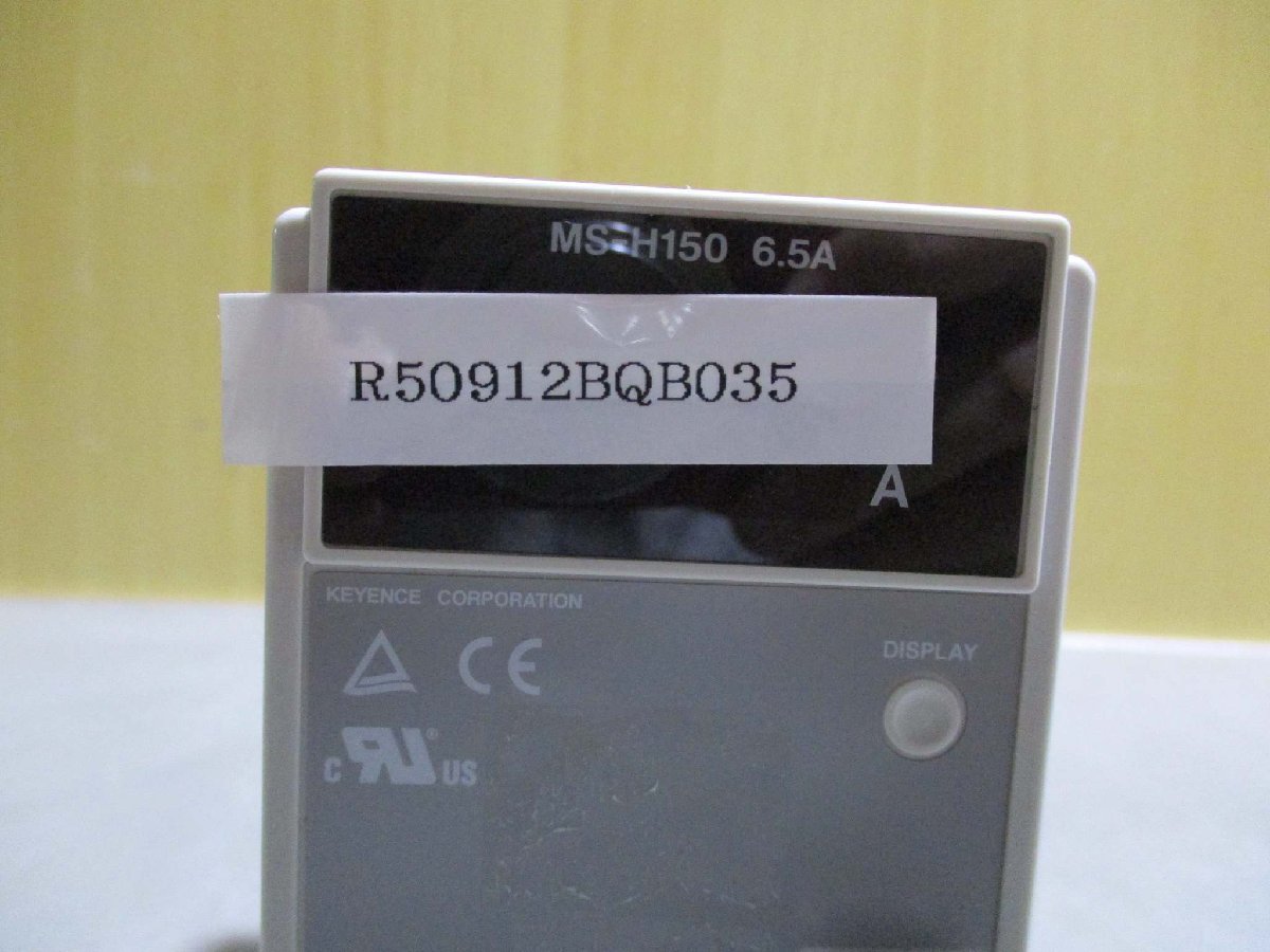 中古 KEYENCE MS-H150 AC 6.5A 50W モニタ内蔵超小型スイッチング電源(R50912BQB035)_画像2