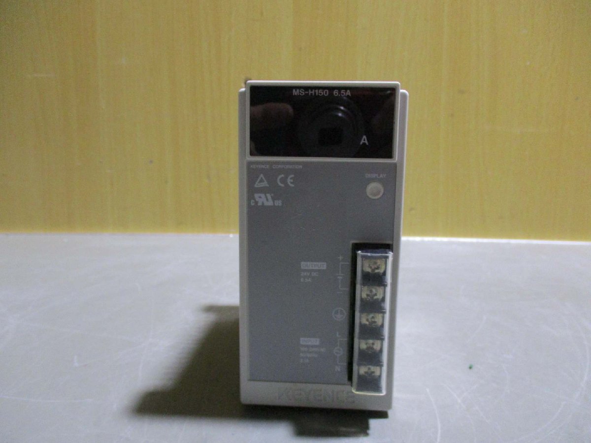 中古 KEYENCE MS-H150 AC 6.5A 50W モニタ内蔵超小型スイッチング電源(R50912BQB035)_画像3