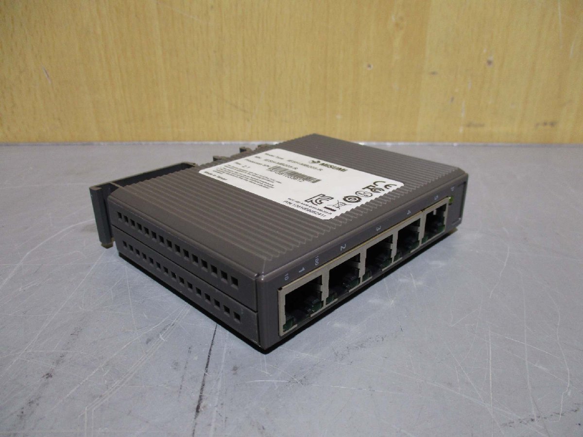 中古 MISUMI IESH-MB205-R 5/8ポートギガビットアンマネージド産業用スイッチングハブ 2個(R50912BXB087)_画像9