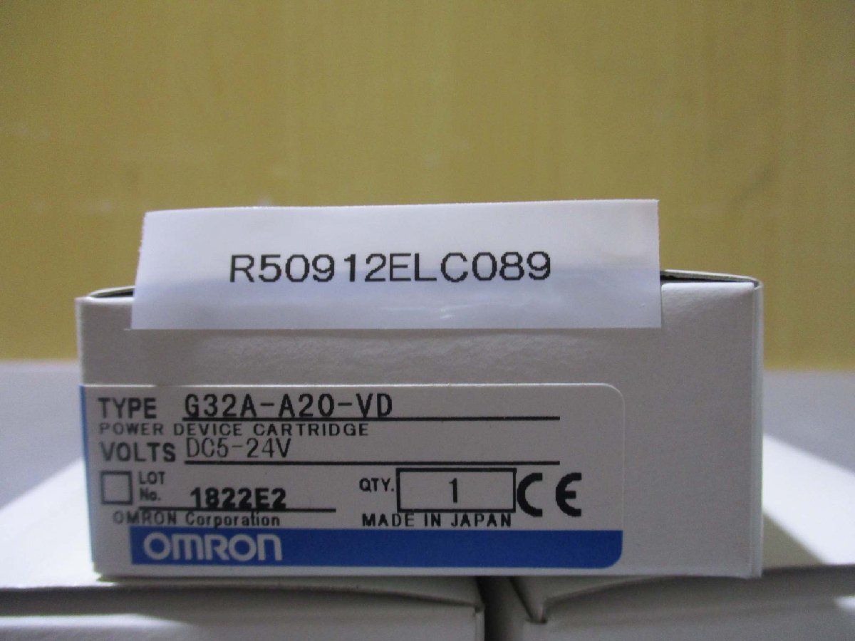 新古 OMRON G32A-A20-VD パワーデバイスカートリッジ 3個(R50912ELC089)_画像2