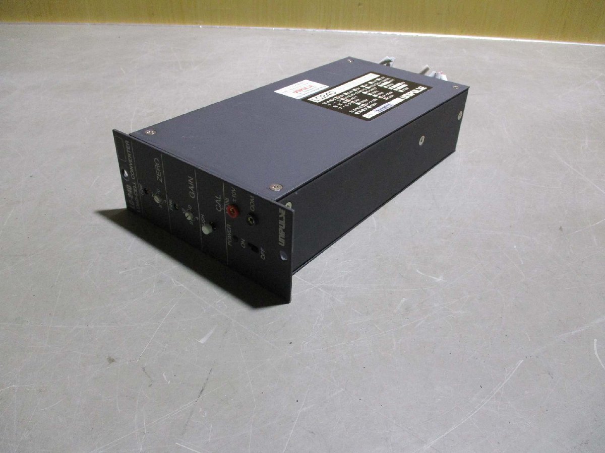 中古 UNIPULSE LOAD-CELL CONVERTER LC-240 低ドリフト・低ノイズロードセルコンバータ(R50916CEE056)_画像8