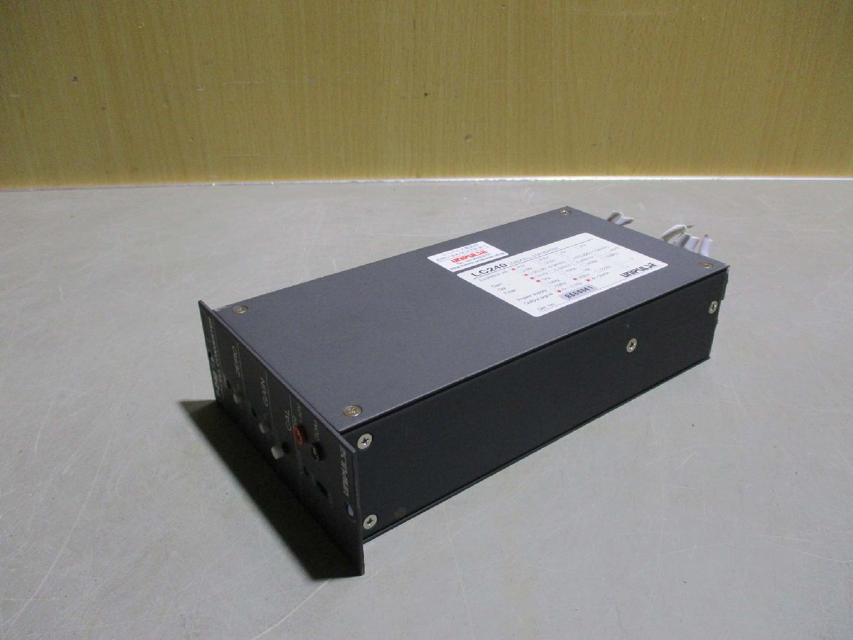 中古 UNIPULSE LOAD-CELL CONVERTER LC-240 低ドリフト・低ノイズロードセルコンバータ(R50916CEE040)_画像8