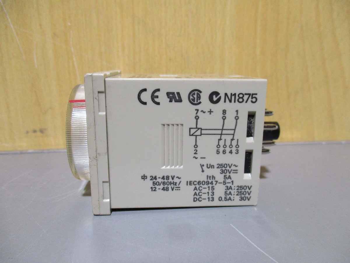 中古 OMRON TIMER H3CR-A8 ソリッドステートタイマ 6個(R50920DLF095)_画像4