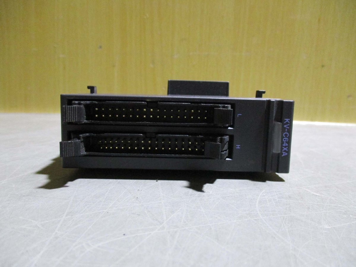 中古 KEYENCE INPUT MODULE KV-C64XA PLC 64点コネクタ 入力ユニット 2個(R50926BPB050)_画像6