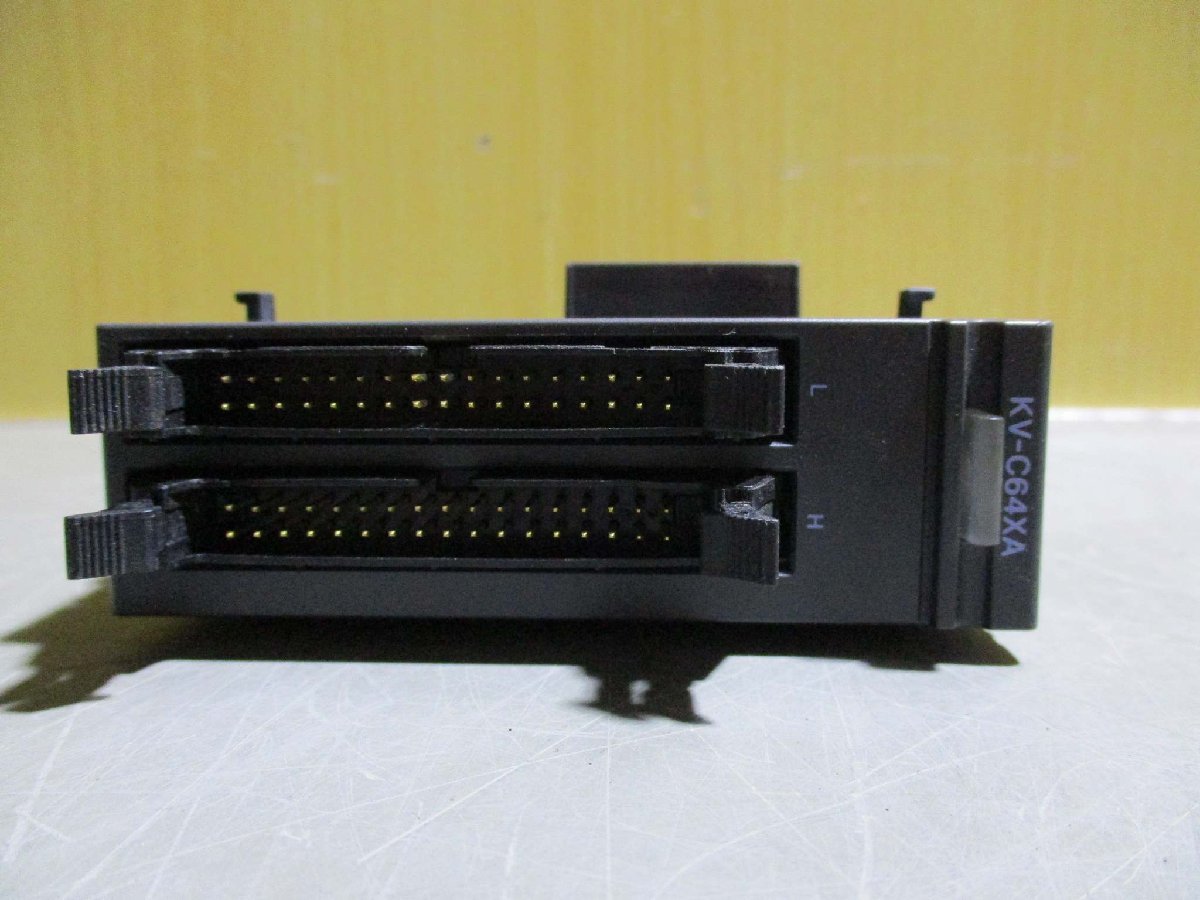 中古 KEYENCE INPUT MODULE KV-C64XA PLC 64点コネクタ 入力ユニット 2個(R50926BPB051)_画像6