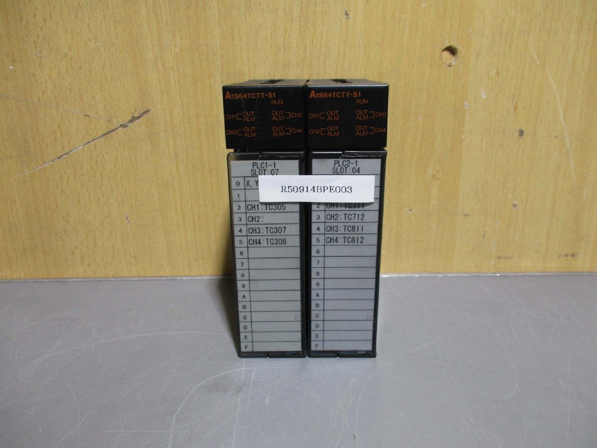 中古 MITSUBISHI TEMPERATURE CONTROL UNIT A1S64TCTT-S1 温度調節ユニット(R50914BPE003)_画像1