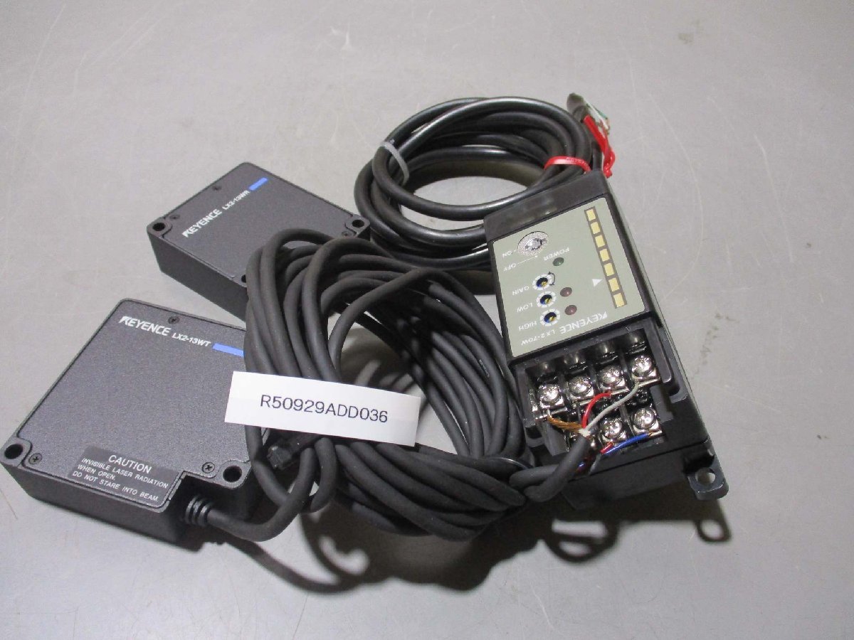 【未使用品】 , LX2-13WT , LX2-70W 中古KEYENCE LX2-13WR Set(R50929ADD036) Sensor Measurement Laser その他