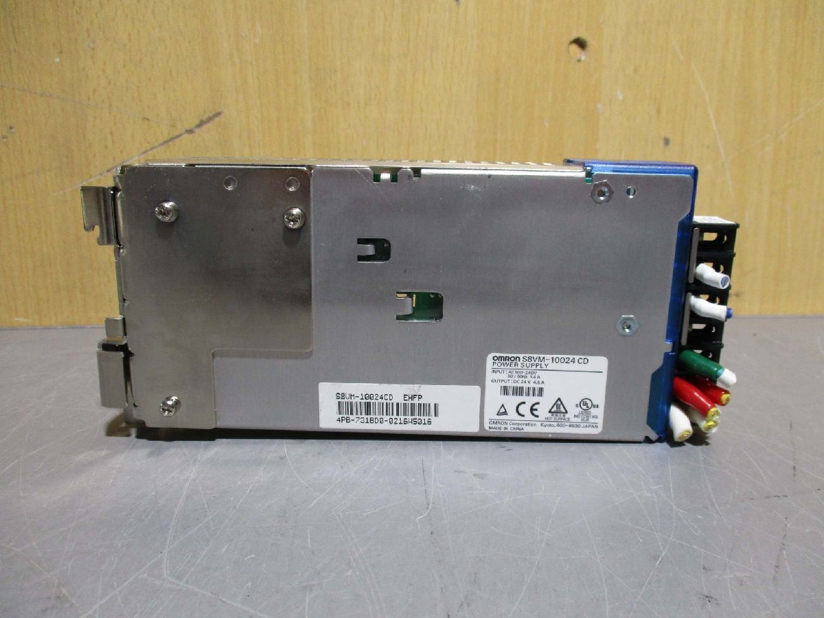 中古 OMRON POWER SUPPLY S8VM-10024CD AC100-240V 1.4A DC 24V 4.5A (R51002CBF048)_画像5