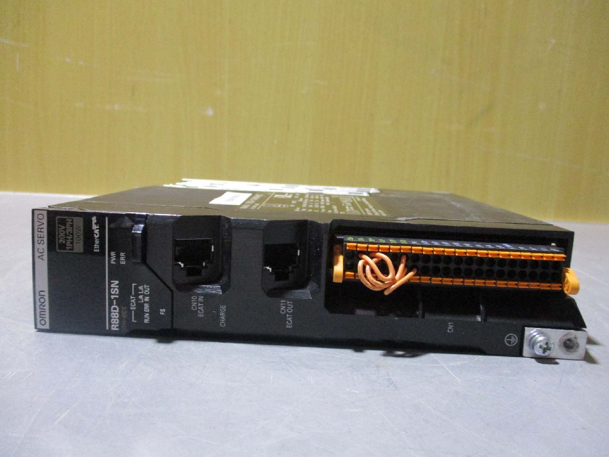 中古 OMRON R88D-1SN01H-ECT ACサーボドライバー(R50911BYB018)_画像6