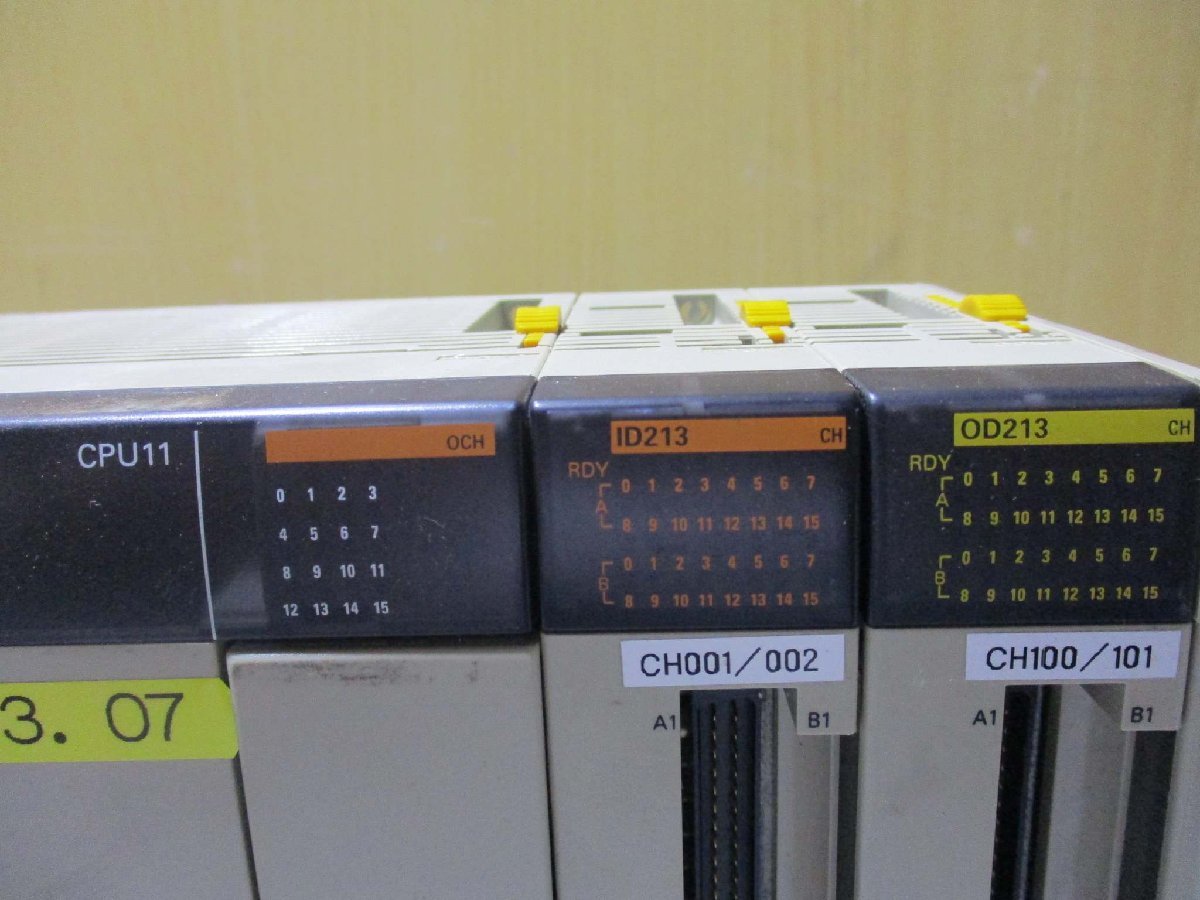 中古 OMRON PA203 CQM1 CPU11 ID213 OD213(R50911BNC020)_画像2