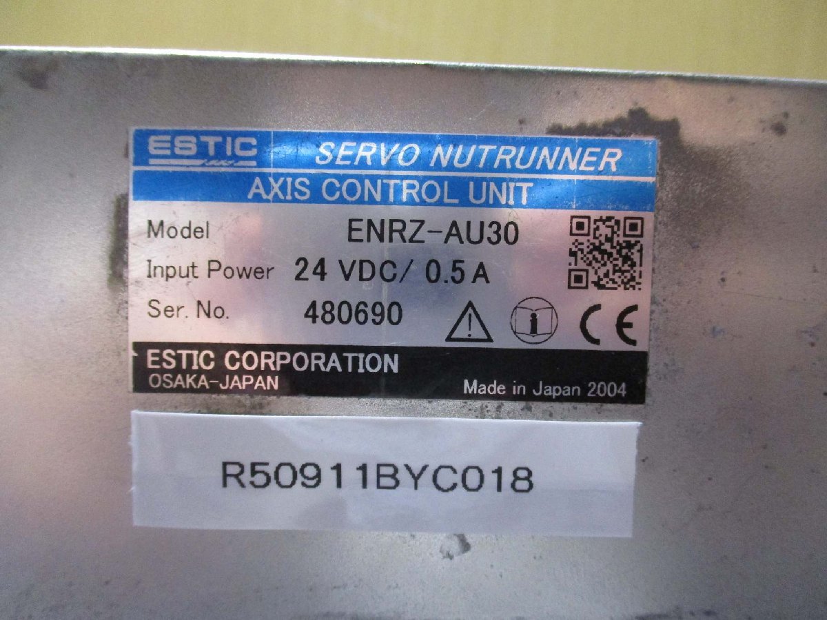 中古 ESTIC SERVO NUTRUNNER AXIS CONTROL UNIT ENRZ-AU30(R50911BYC018)_画像2