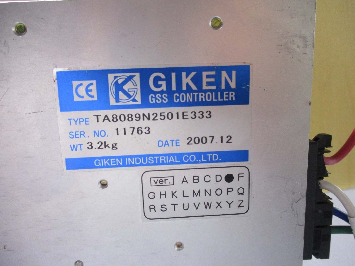 中古 GIKEN GSS CONTROLLER TA8089N2501E333(R50911BYD005)_画像8