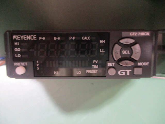 中古 KEYENCE GT2-71MCN/GT2-H12K 高精度接触式デジタルセンサ-セット(AASR41013A005)_画像6