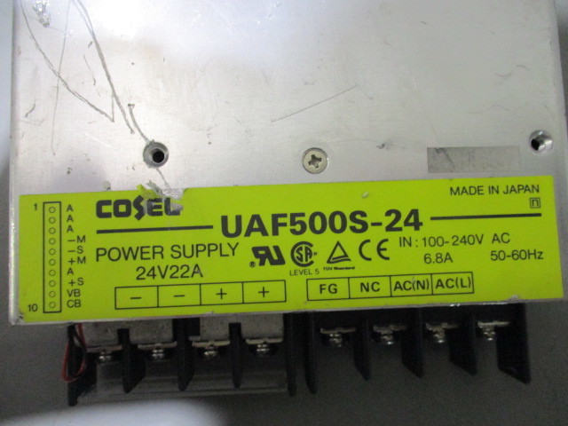 中古 COSEL UAF500S-24 スイッチング電源 ユニットタイプ(JCBR40823D025)_画像2