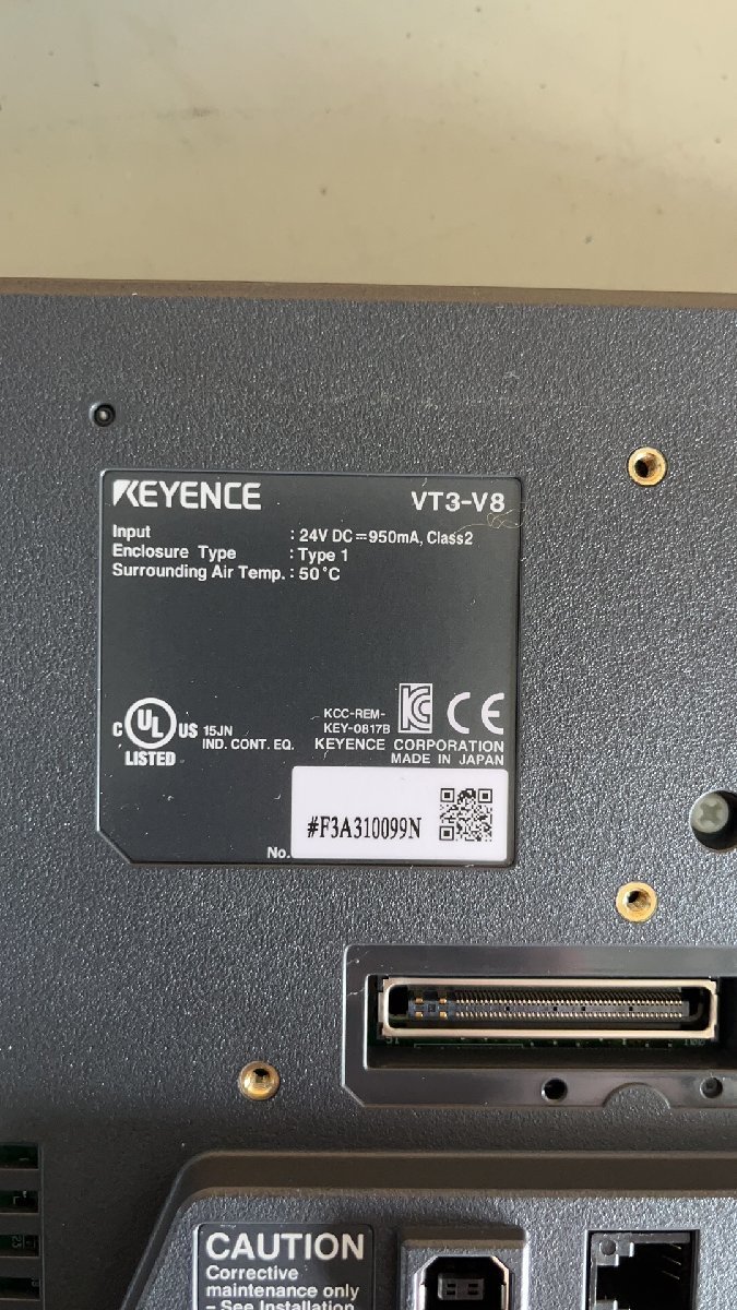 中古 KEYENCE TOUCH PANEL VT3-E3/VT3-V8 通電OK(DBER41122C029)_画像1