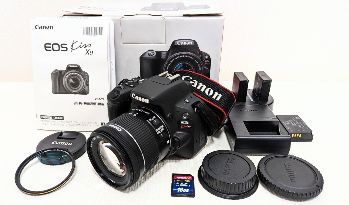 【ジャンク】Canon EOS Kiss X9 デジタル 一眼レフ カメラ レンズ EF-S 18-55mm IS STM キャノン レンズキット_画像1