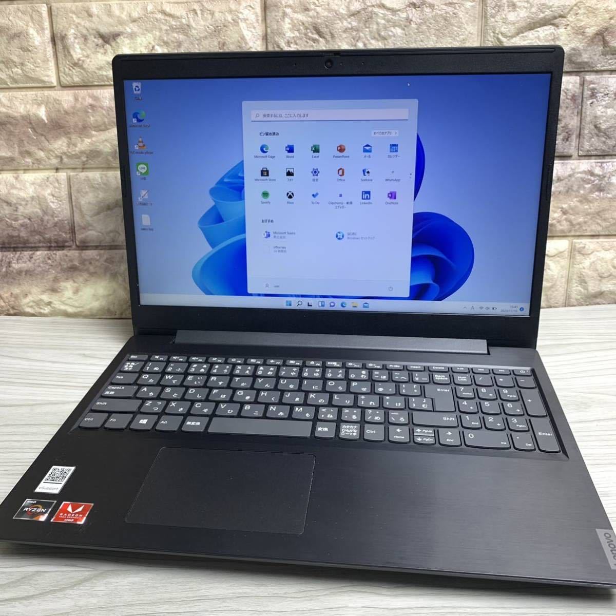 Full HD AMD Ryzen 5 3500U 新品SSD512GB レノボ ideapad L340-15API メモリ8GB WIN10 カメラ office2019_画像1