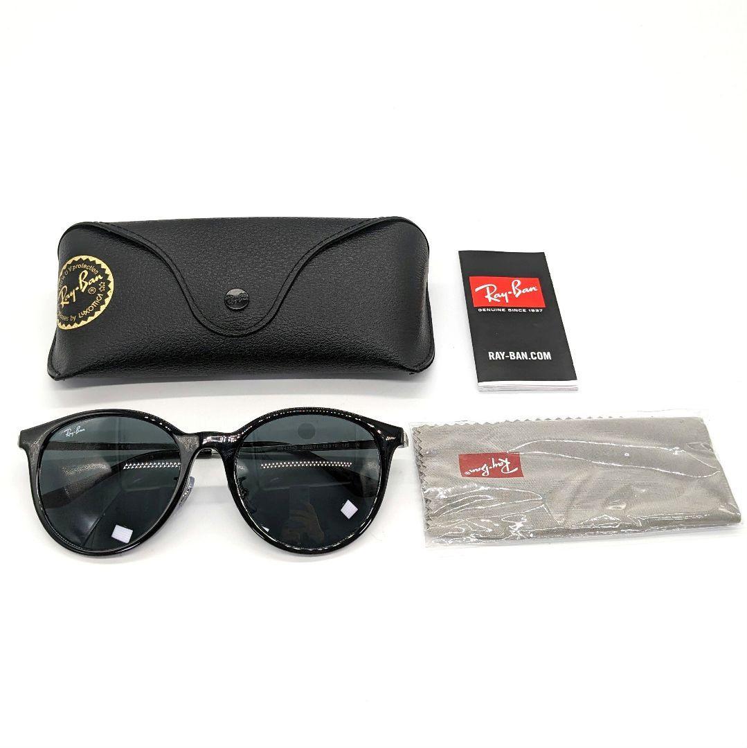 【最終値下げ】Ray-Ban レイバン サングラス ブラック RB4334D 6292/71 55□19 145 3N ボストン シルバー×黒 ケース クリスマス Christmas_画像2