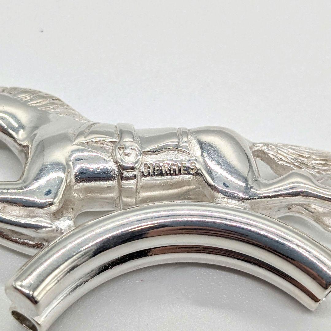 【最終値下げ】HERMES エルメス ホース 馬 SV925 シルバーカラー キーリング シュヴァル ヴィンテージ Vintage キーホルダー SILVER_画像4