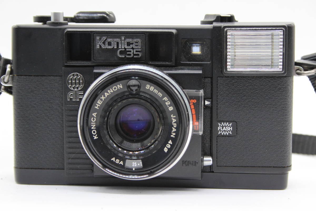 【訳あり品】 コニカ KONICA C35 AF HEXANON 38mm F2.8 ケース付き コンパクトカメラ s3176_画像2