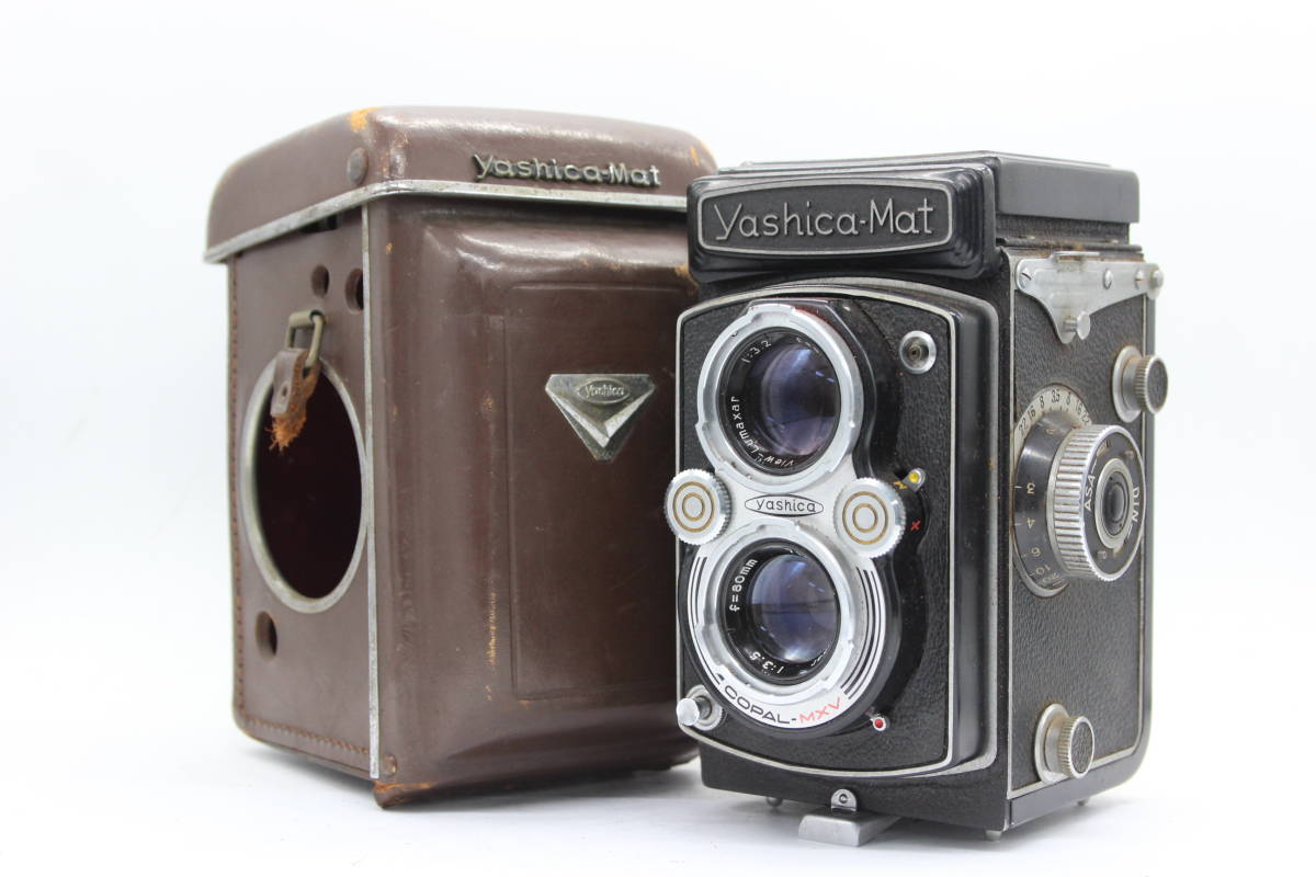【訳あり品】 ヤシカ Yashica-Mat Lumaxar 80mm F3.5 ケース付き 二眼カメラ s3520_画像1
