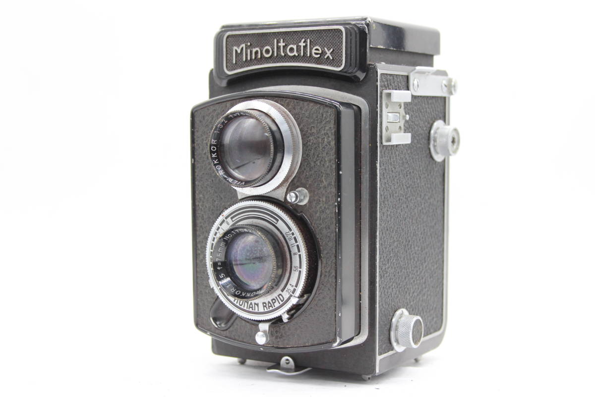【訳あり品】 ミノルタ Minoltaflex ROKKOR 75mm F3.5 二眼カメラ s3539_画像1