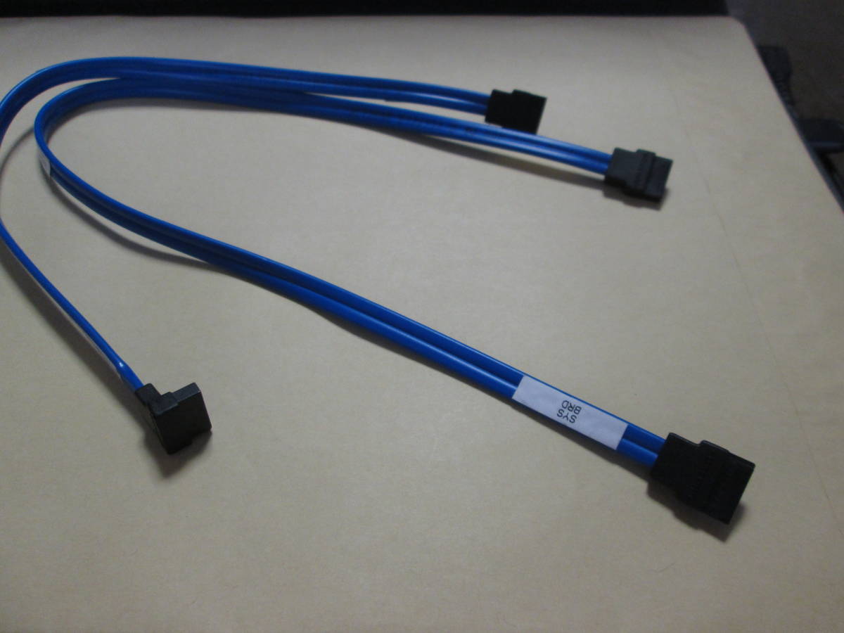 SATAケーブル 45cm と30cm SATA青色 HDD/ブルーレイ/DVDの接続に使える ２本組 新品_画像1