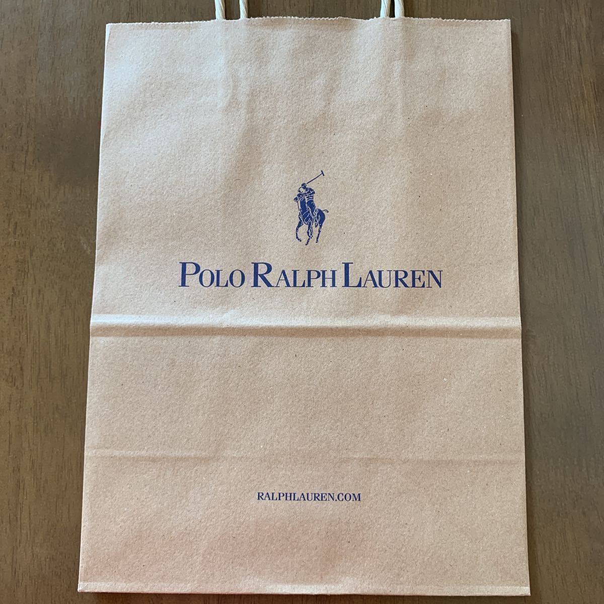 Polo Ralph Lauren ラルフローレン 紙袋 2枚 小サイズ ショッパー 手提げ ショップ 袋 ギフト プレゼント エコバッグ ブランド ラルフ 新品_表側