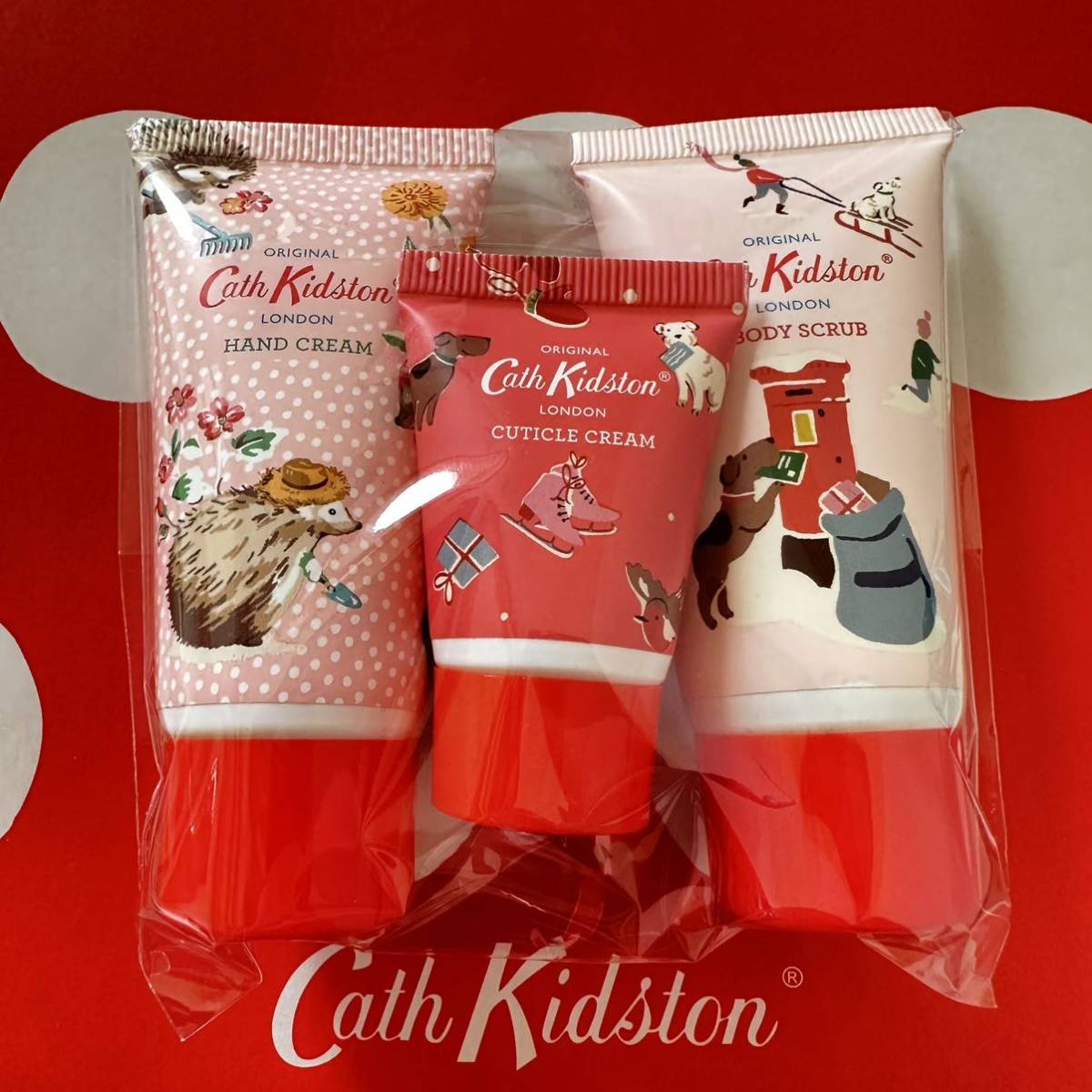 Cath Kidston キャスキッドソン ハンドクリーム ボディスクラブ ネイルクリーム クリスマス プレゼント ギフト ラッピング 新品 未開封⑥_こちらの状態でお届け致します！