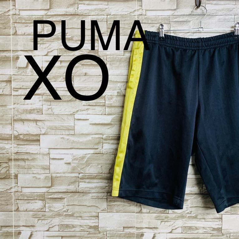 PUMA プーマ ハーフパンツ スウェット ブラック ジャージの画像1