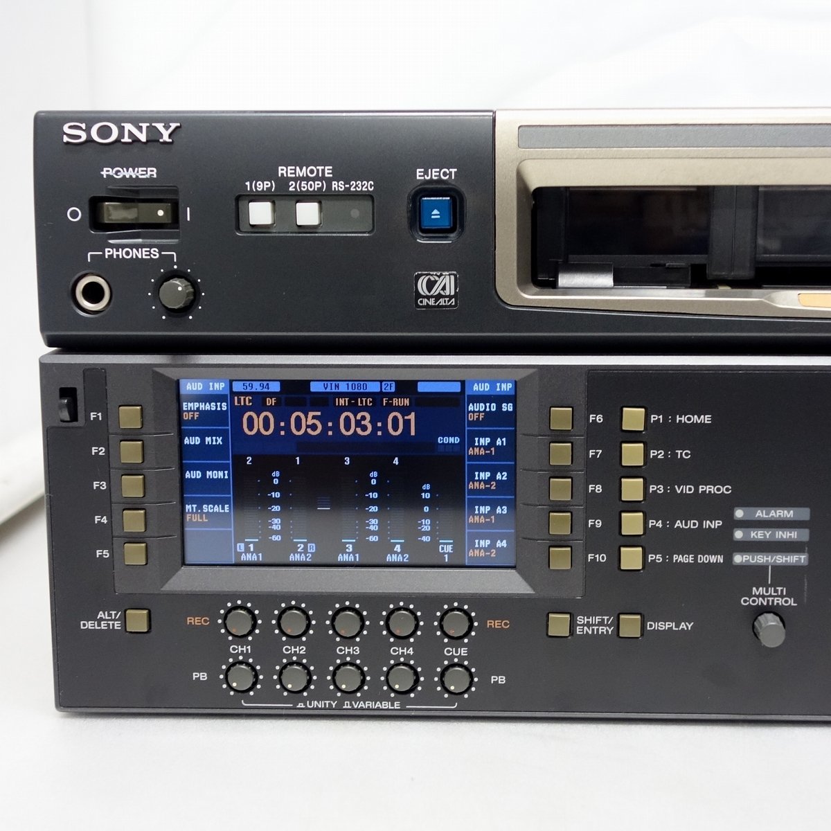 SONY HDW-1800 HDCAMレコーダー 【中古/正常動作品/HD-SDI/Drum(H12) 912H】#362252_画像2