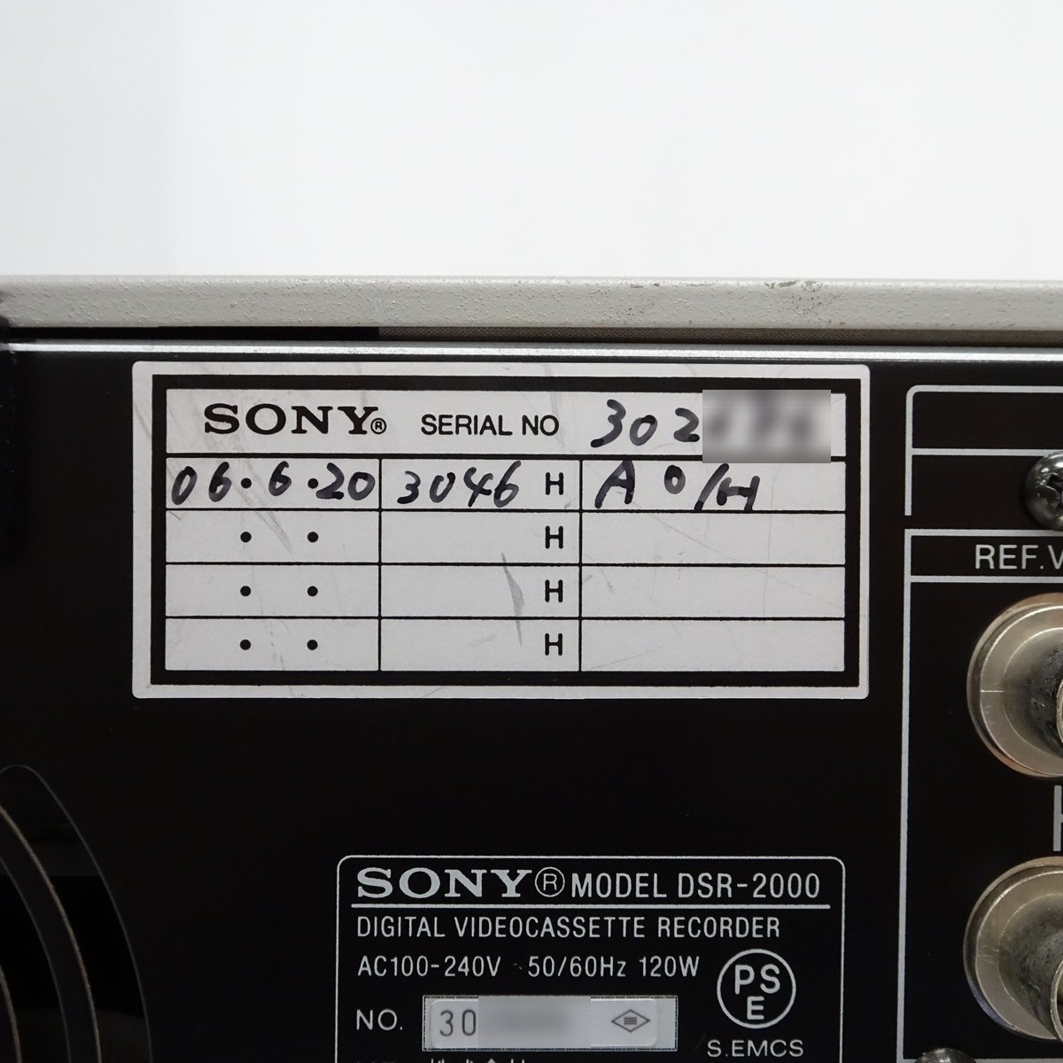 SONY DSR-2000 DVCAMレコーダー（SD-SDI、DRUMr 3234時間）【中古/動作品】#391354_画像10
