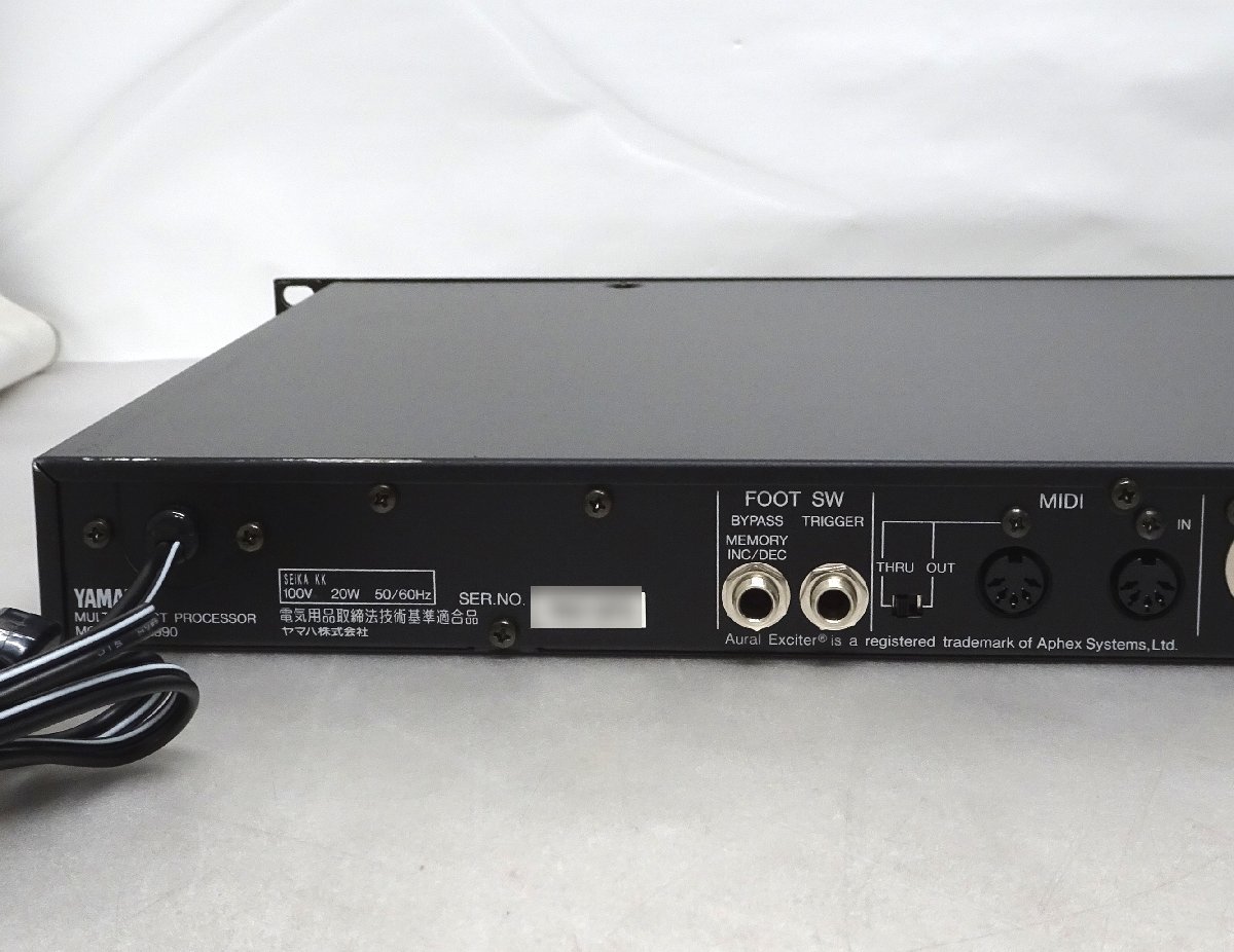 YAMAHA SPX990 Multi Effect Processor / マルチエフェクトプロセッサー （V1.4/初期化済み）【中古/動作品】#385225_画像6