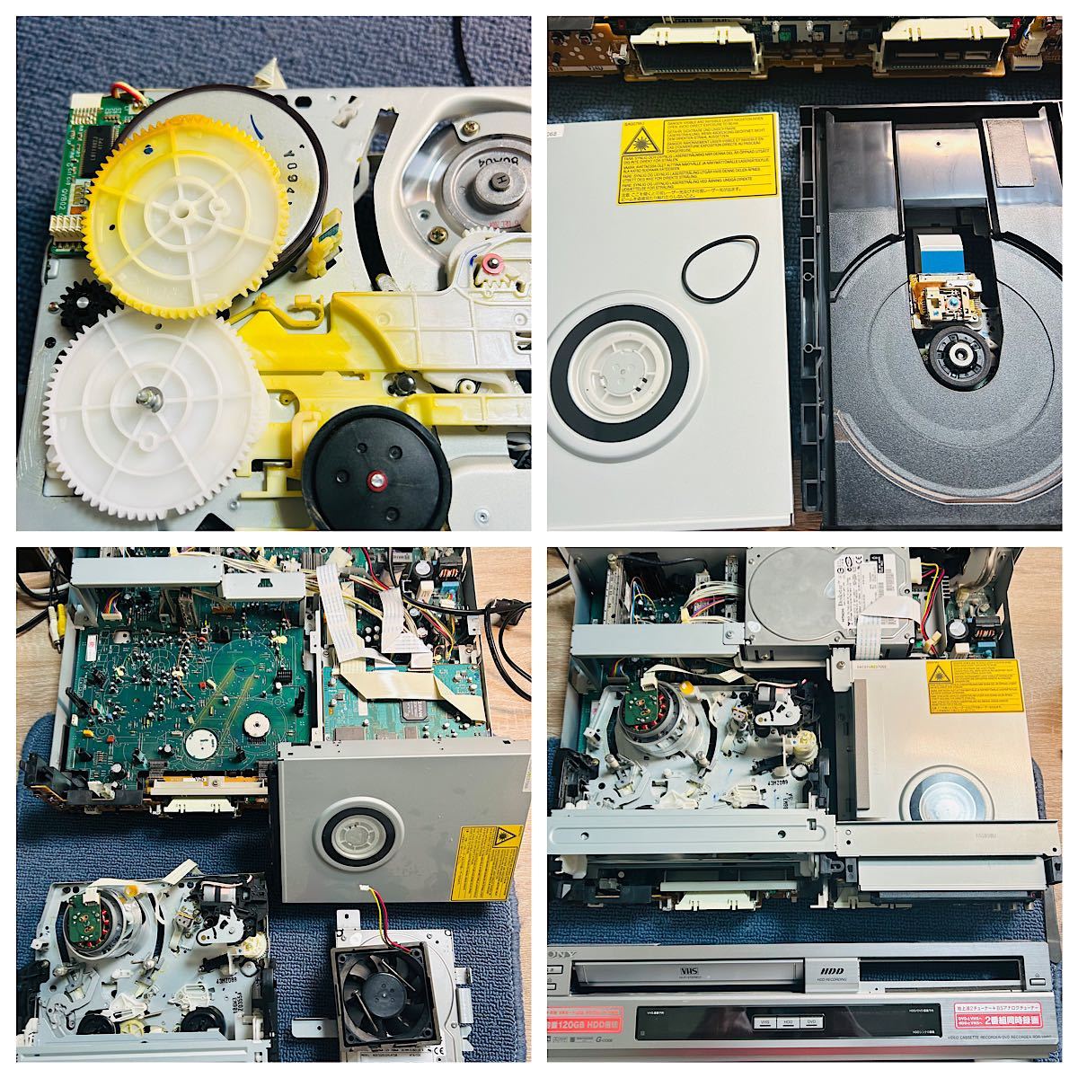 SONY スゴ録 RDR-VH80 VHS/ DVD/HDD リモコン付属品セット 分解 SONY スゴ録 RDR-VH80 VHS/ DVD/HDD リモコン付属品セット 分解