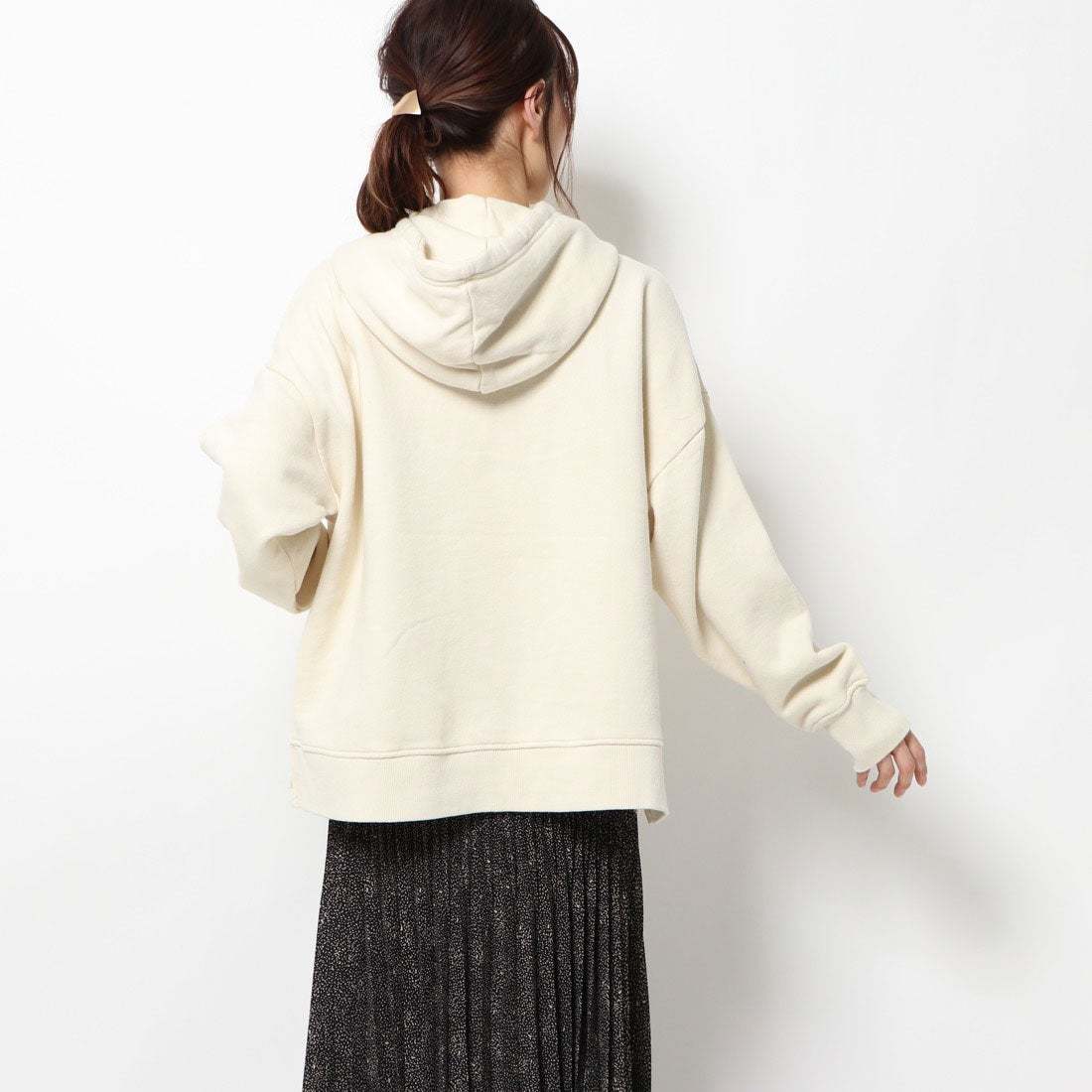 美品 SNIDEL スナイデル 19AW Wide Silhouette Hoodie ワイドシルエット スウェットパーカー F SWCT196219_画像3